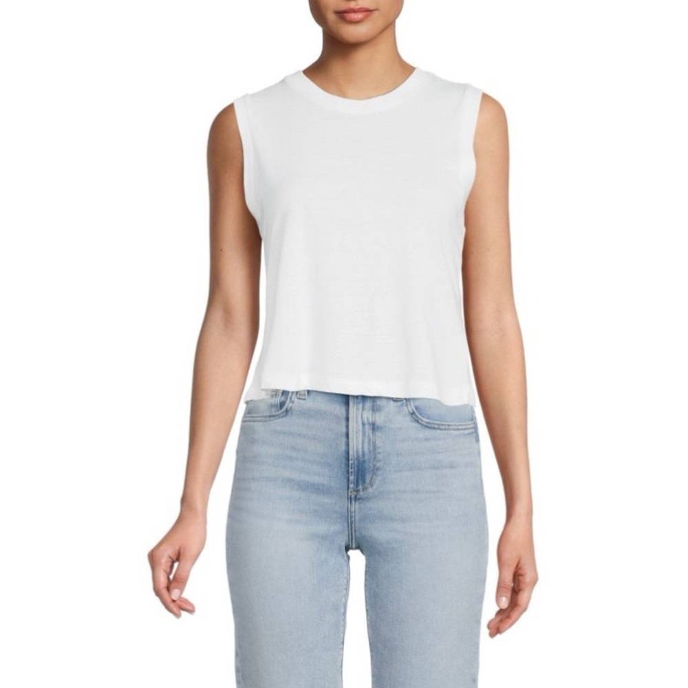NWT! WeWoreWhat - Cotton Jersey  Muscle Tee - Light Grey - Size Medium